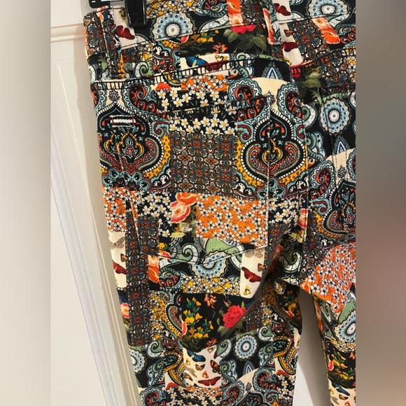 Alice + Olivia Patchwork Print Jeans - Picture 7 of 7